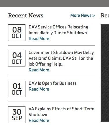 DAV Articles on Shutdown
