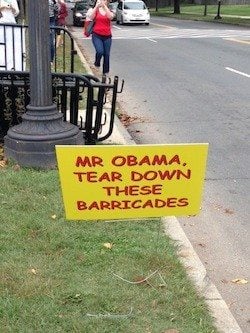 Obama Barricades