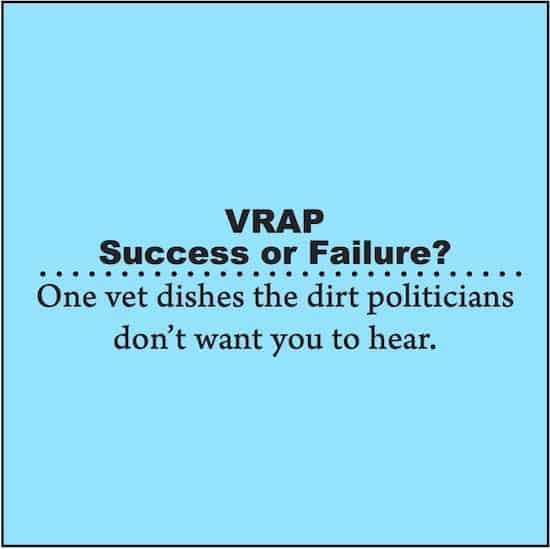 VRAP Vets Now In Debt