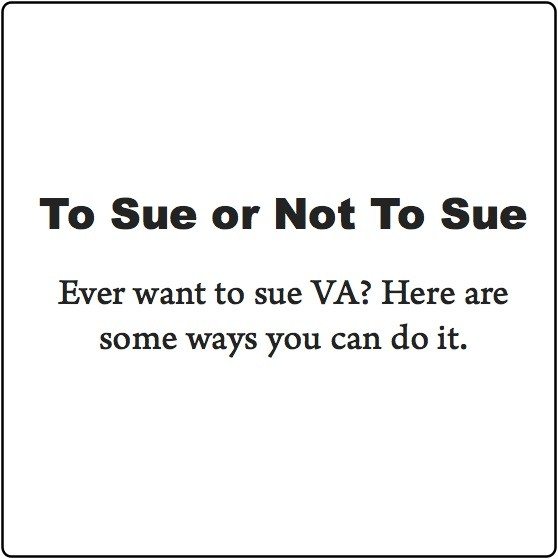 Sue the VA