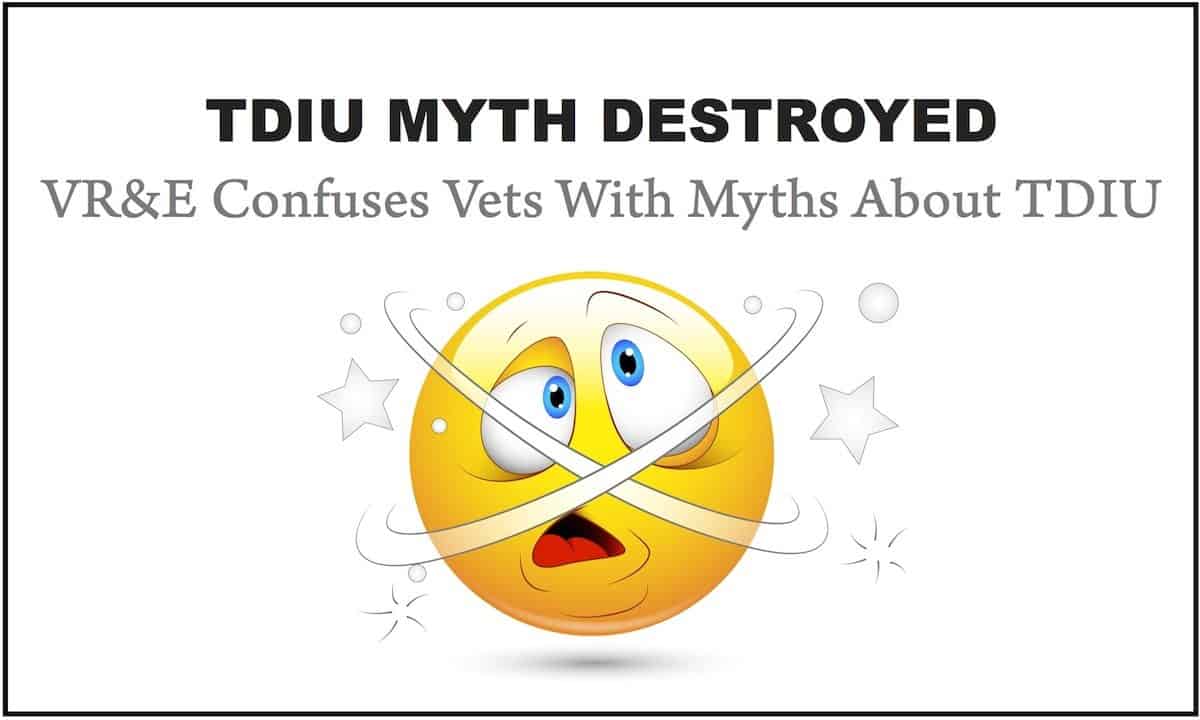 Individual Unemployability Myth Destroyed – Vets Can Use Voc Rehab With 100% TDIU