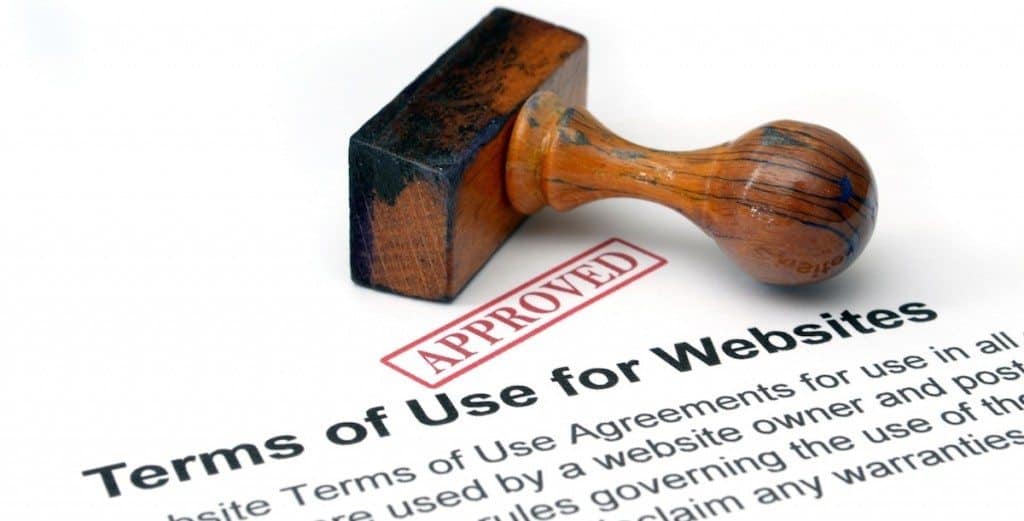 Terms of use for Website