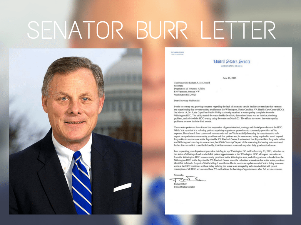 Senator Burr Letter