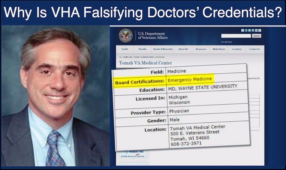 Veterans Affairs Caught Falsifying Doctors’ Certifications