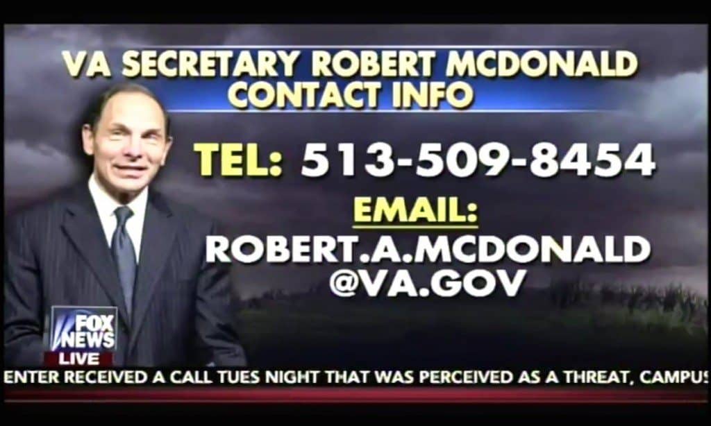 VA Secretary Bob McDonald