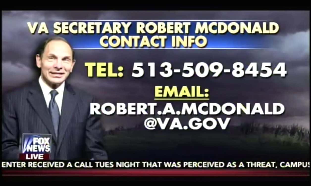 Fox News Embarrasses VA Secretary Bob McDonald