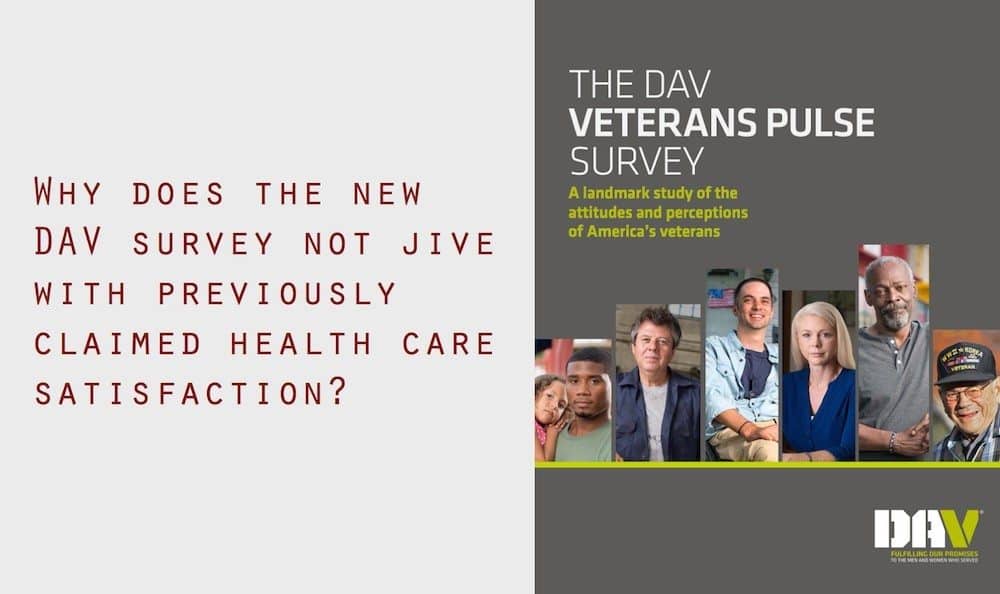 DAV Veterans Pulse Survey Confirms Suspicions