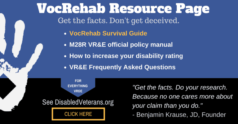 DisabledVeterans.org Publishes New VocRehab Resource Page