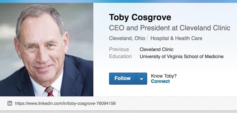 Toby Cosgrove VA Secretary