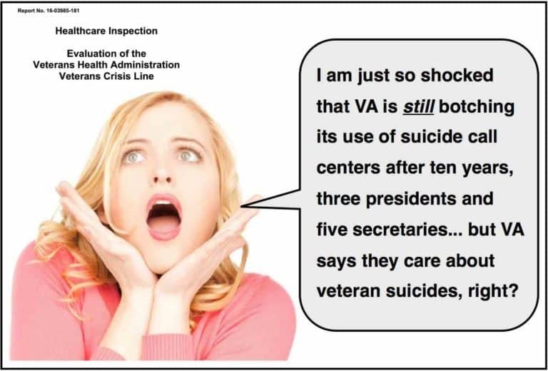 Veterans Crisis Line Fails To Collect Data On Post-Call Suicides, Ignores Earlier IG Audit