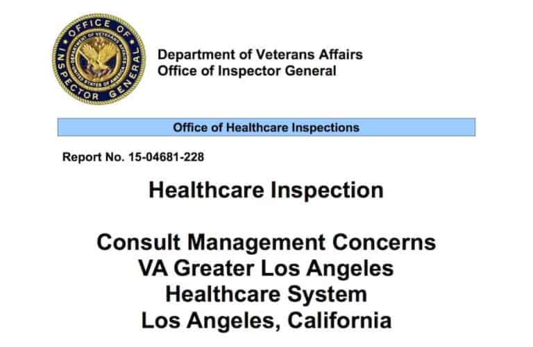 Los Angeles VA: IG Report Says Almost 100 Veterans Died On Wait List