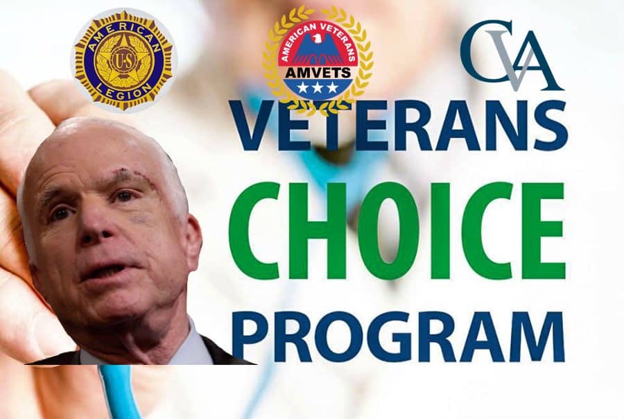 John McCain VA Privatization AMVETS Americal Legion Concerned Veterans for America