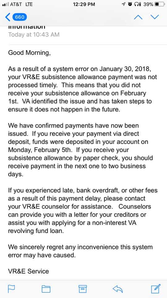 Voc Rehab Payment Notice