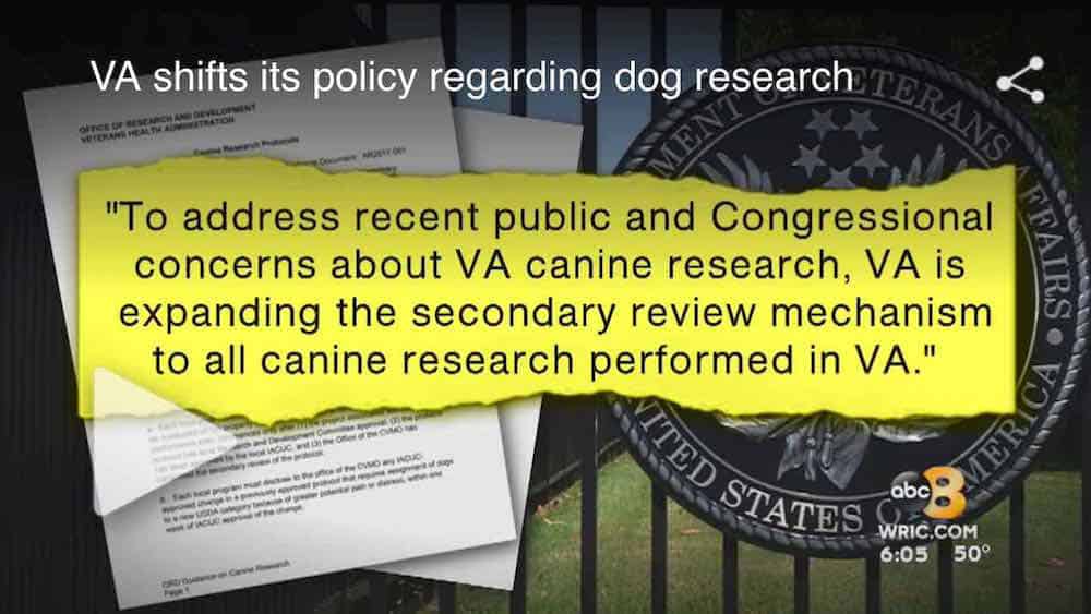 VA Secretary VA Canine Research