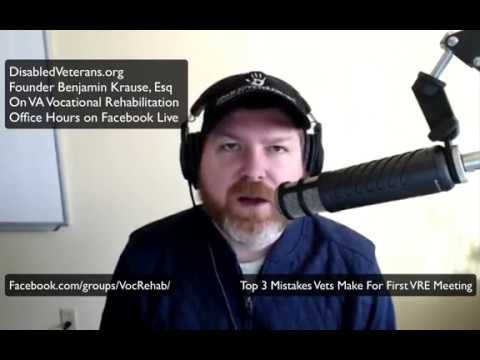 YouTube: Your First Voc Rehab Meeting And How To Avoid These 3 Mistakes Veterans Commonly Make