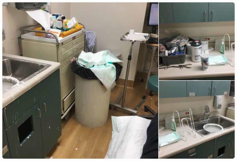 Social Media Blows Up Over Filthy VA Examination Room