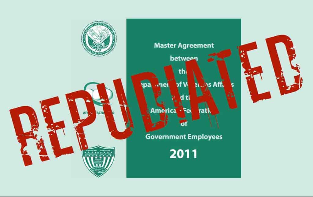 Repudiated Master Agreement AFGE Accountability