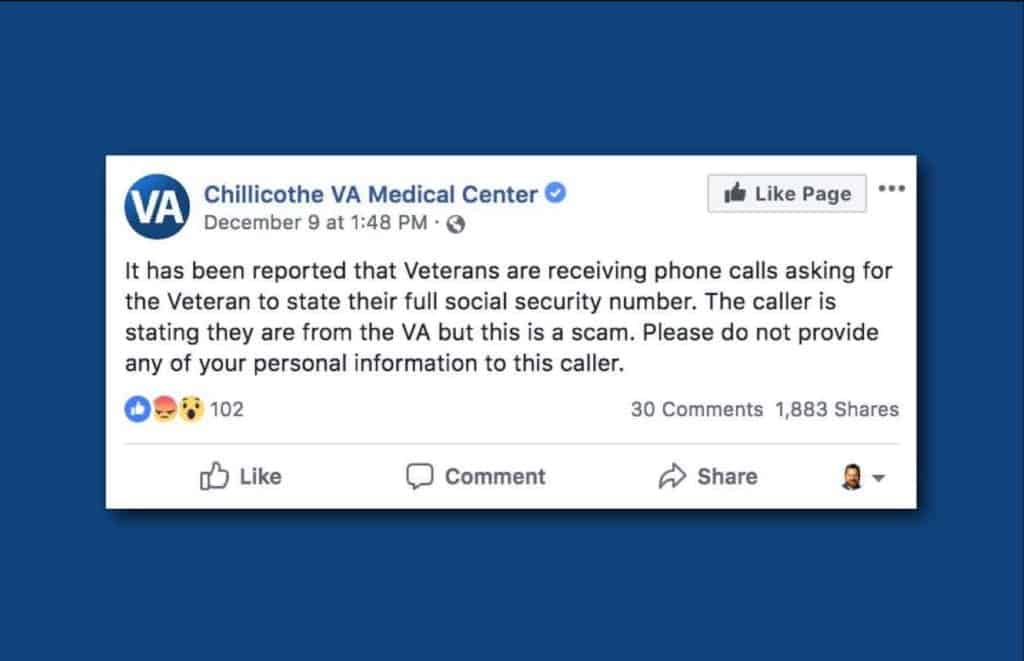 Phone Scam Chillicothe VA