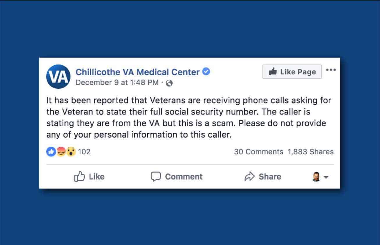 Phone Scam Chillicothe VA