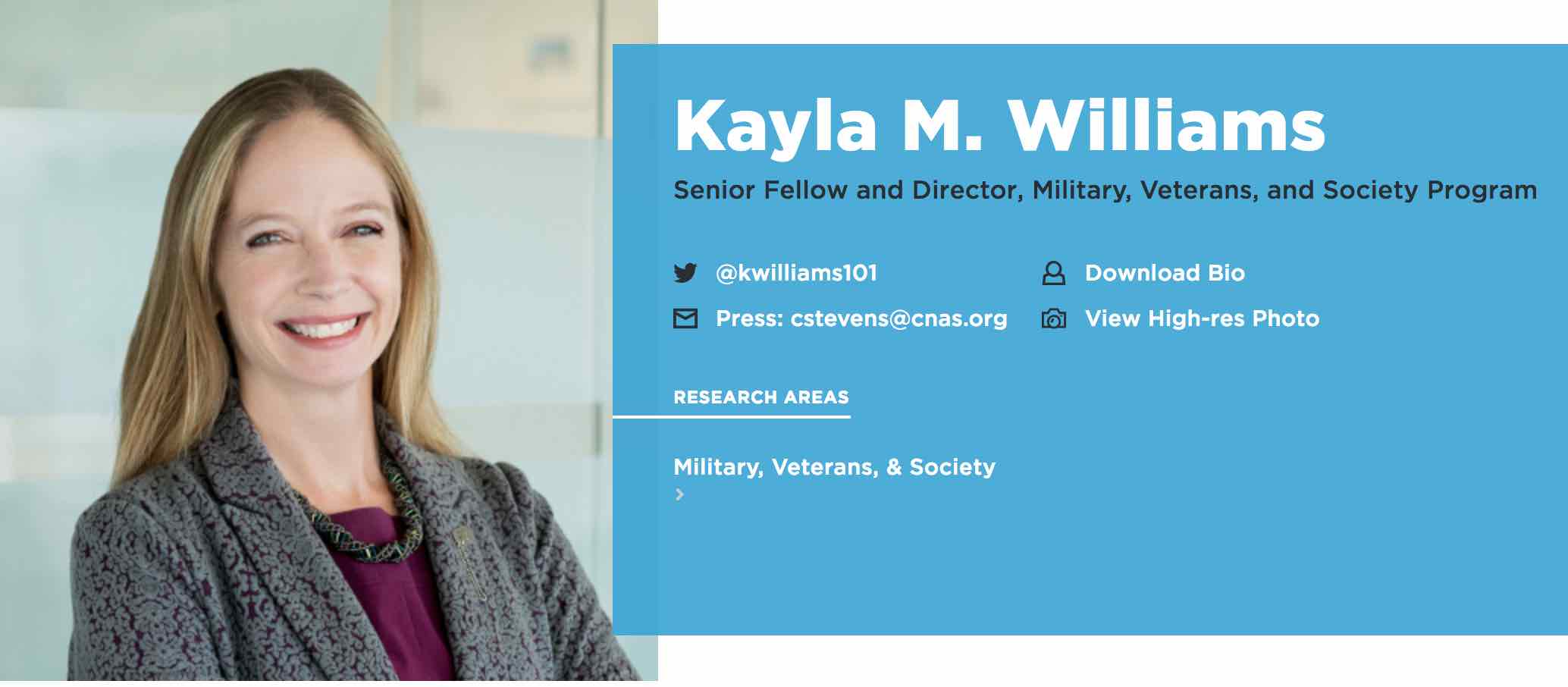 Kayla Williams Veteran Suicide Reporting