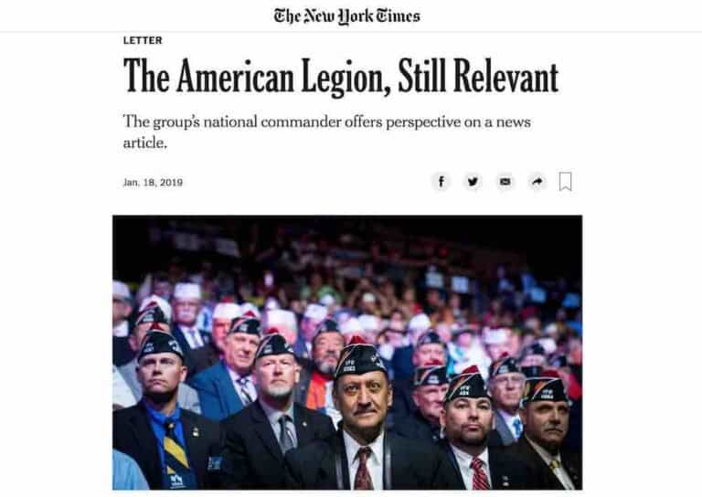 Is American Legion Relevant? Veterans Are Divided On NY Times Op Ed