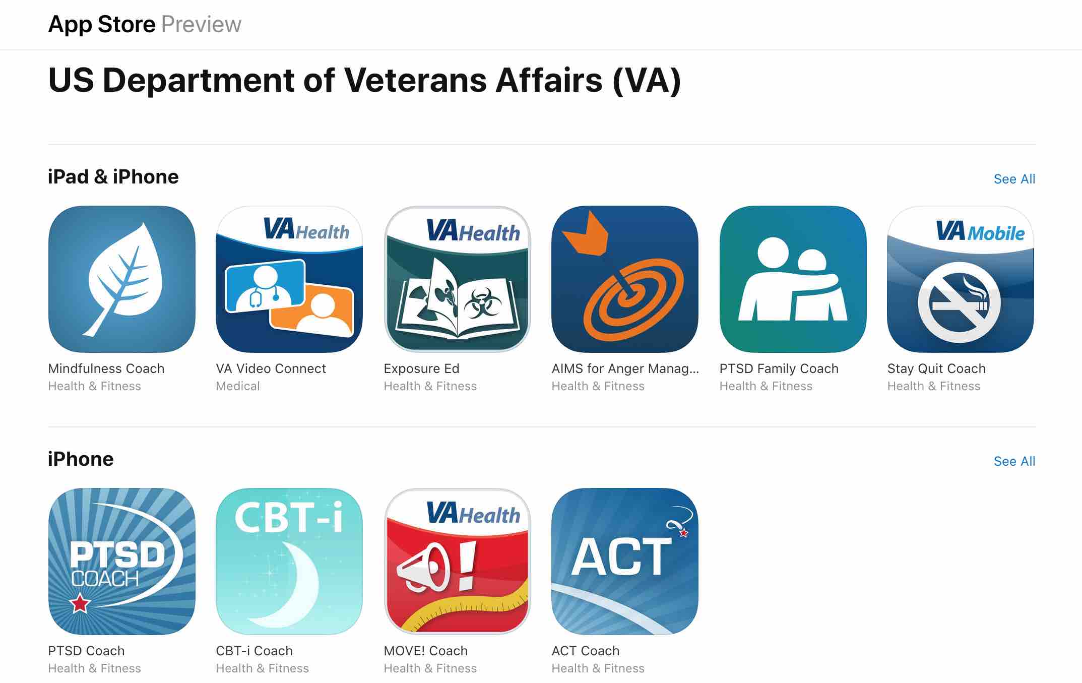 Apple Apps VA Health Records