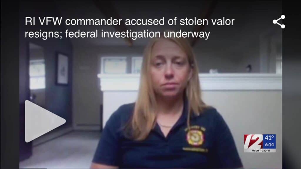 VFW Commdander Sarah Cavanaugh Stolen Valor
