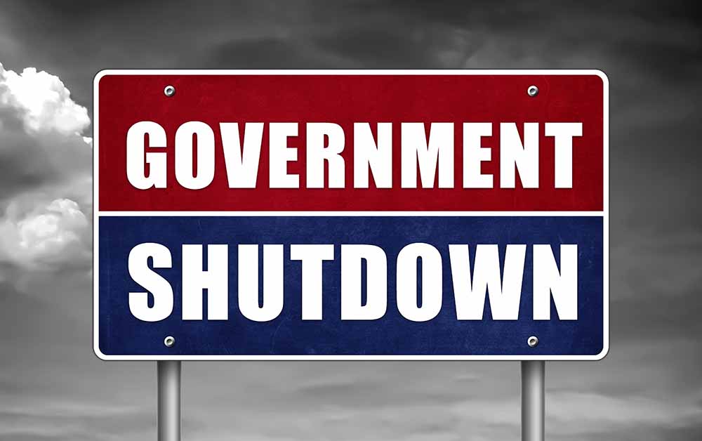 Government Shutdown Sign