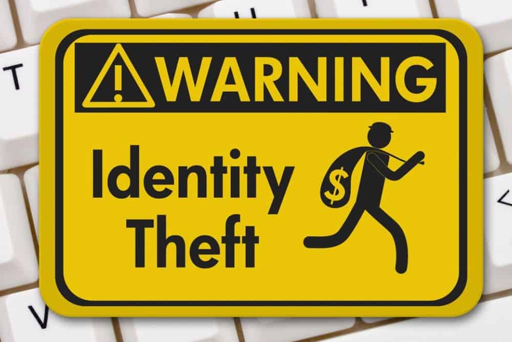 Identity theft warning sign