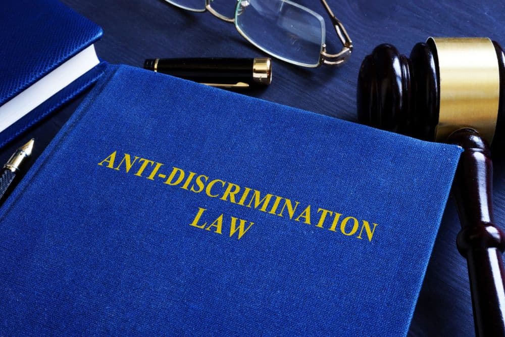 Anti-discrimination law and gavel