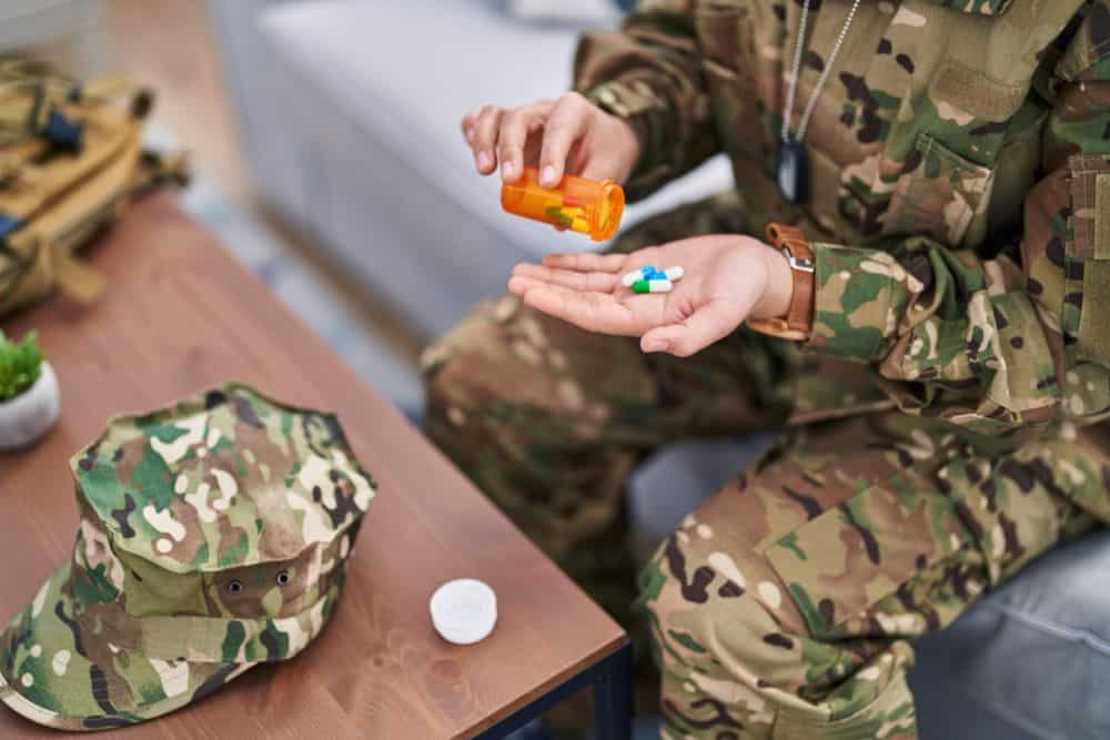 Military taking pill