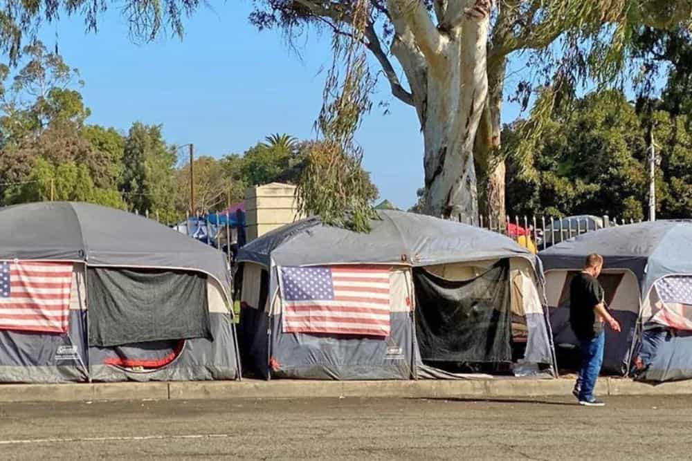 Veteran's park tent city