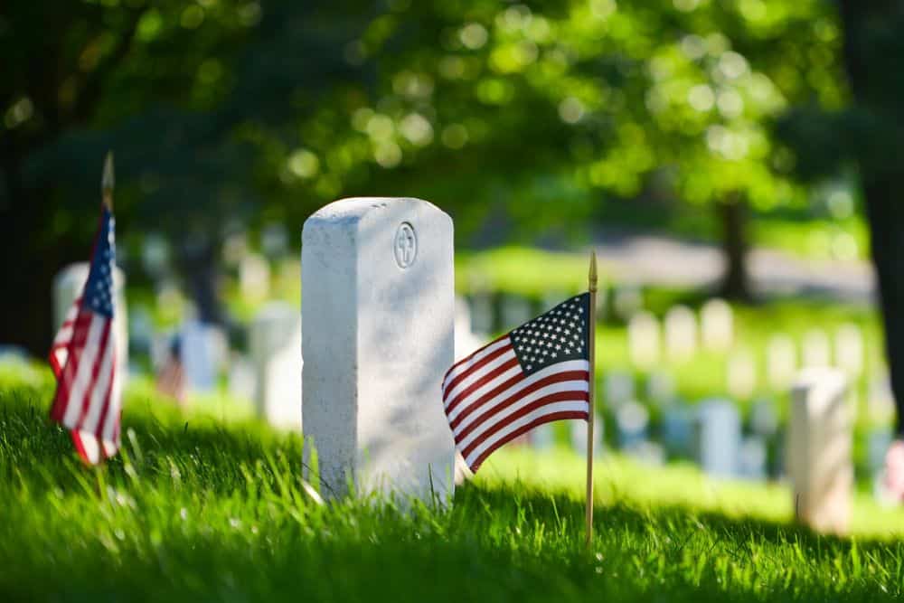 Veterans headstones