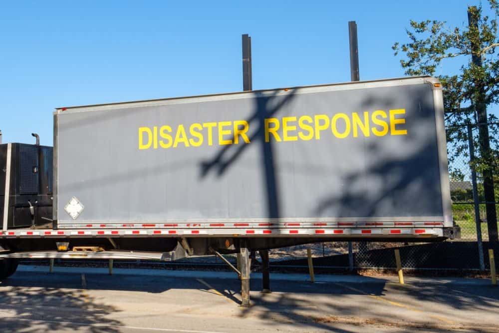 Tractor Trailer Marked Disaster Response