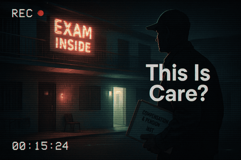 High-quality alt text for veteran exam centers and care services.